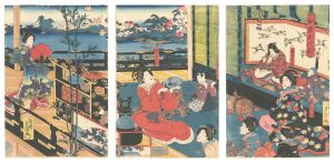 Toyokuni III / Scene in the Play Meiboku Sendai Hagi [伽羅先代萩]