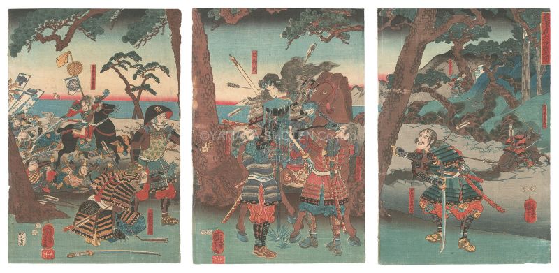 Kuniyoshi “The Great Battle of Awazu Plain”