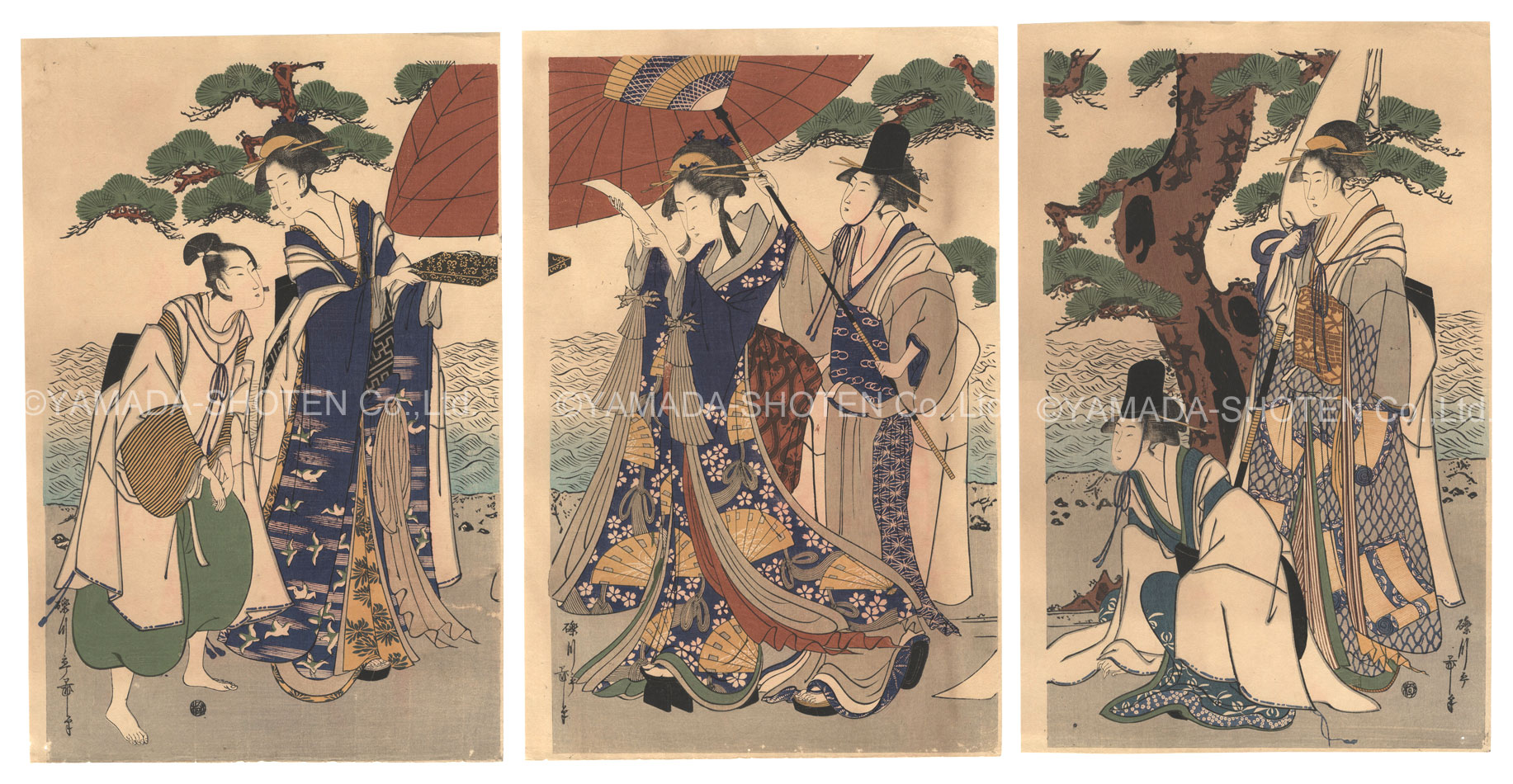 Utamaro “Beauties【Reproduction】”