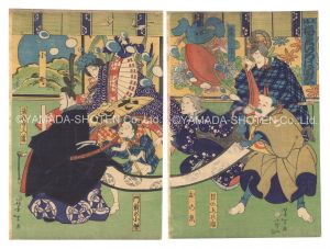 芳年「上るり 梅薫いろは田家」