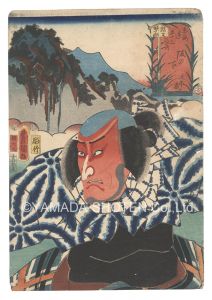 Toyokuni III / Actors for the Fifty-three Stations of the Tokaido Road / Sakanoshita: Jirozo [役者見立東海道五十三駅　阪の下 次郎蔵]