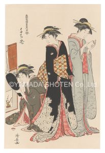 Kiyonaga / Contest of Contemporary Beauties of the Pleasure Quarters / The Tachibana District【Reproduction】 [当世遊里美人合　たち花【復刻版】]