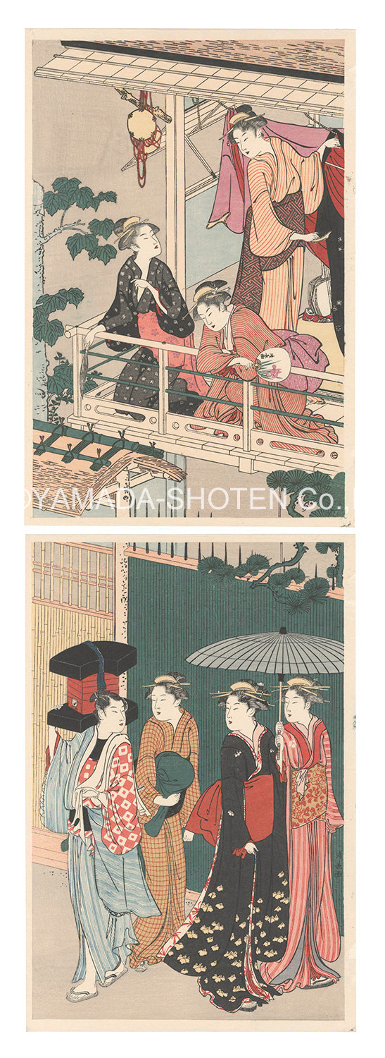 Kiyonaga “Fan Peddler【Reproduction】”