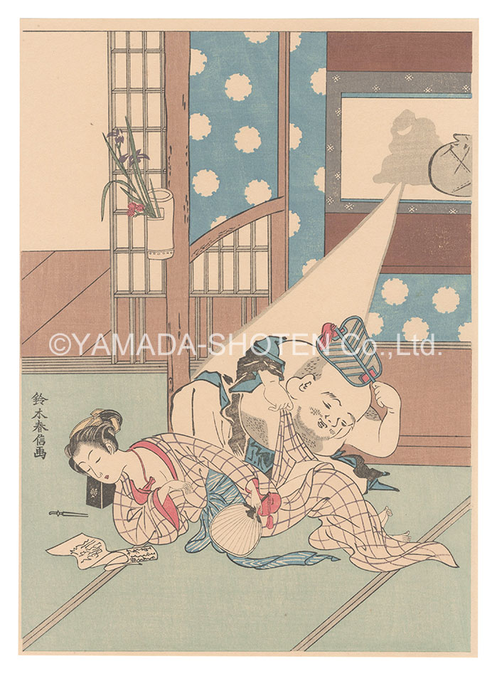 Harunobu “Abuna-e【Reproduction】”