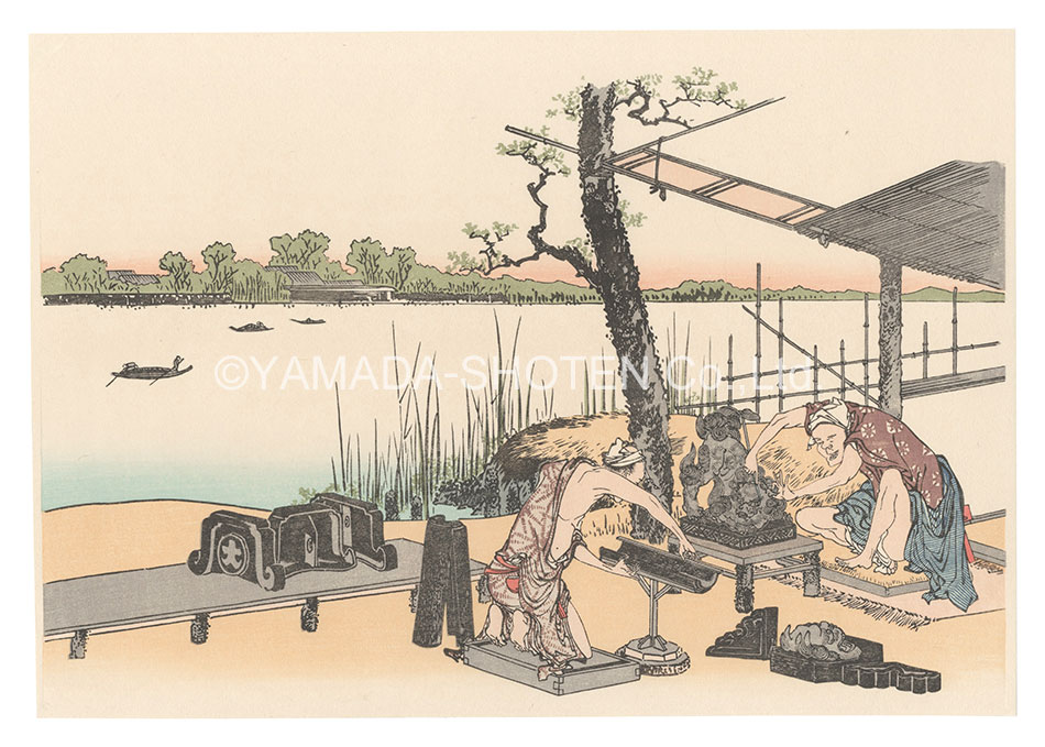 Hokusai “Asakusa Imado【Reproduction】”