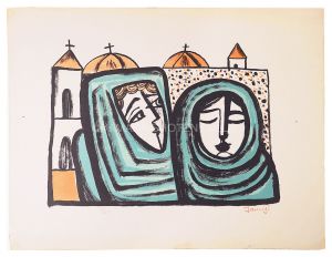 Kitagawa Tamiji / Women Before the Church