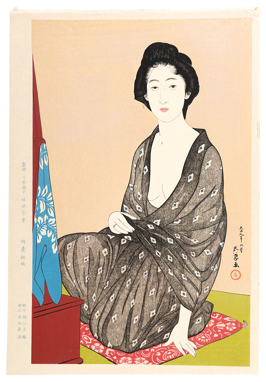 Hashiguchi Goyo “Woman in Summer Clothing【Reproduction】”