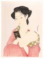 Woman Powdering her Neck【Repro......