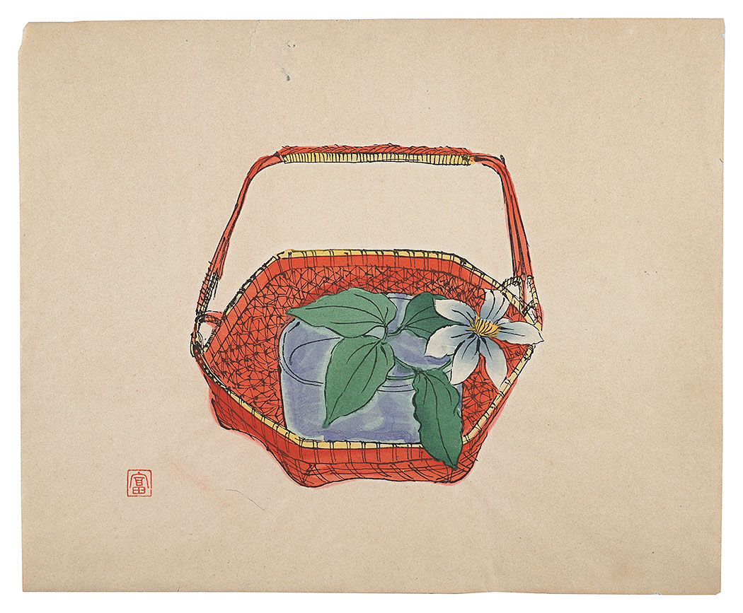 富本憲吉「陶画集より　鉄線花」