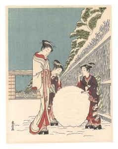 Harunobu / Sight after snow【Reproduction】 [雪後【復刻版】]