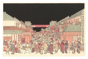 Night sight in the Kao mise season at the theater district of Sakai cho and Fukiya cho【Reproduction】