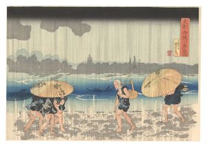 Kuniyoshi / View of Onmaya Embankment in the Eastern Capital【Reproduction】 [東都御厩川岸之図 【復刻版】]