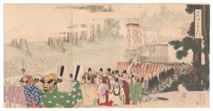Chikanobu / Chiyoda Outer Palace / Visiting the Shrine at Nikko during the Grand Festival [千代田之御表　日光御社参大祭ノ図]