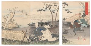 周延「千代田之御表　鶴御成」