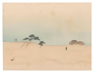 Takeuchi Seiho / THE LOYAL RONINS / Morning Moon at Suma