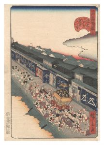 江戸名所道外尽　十七 通壱丁目祇園会