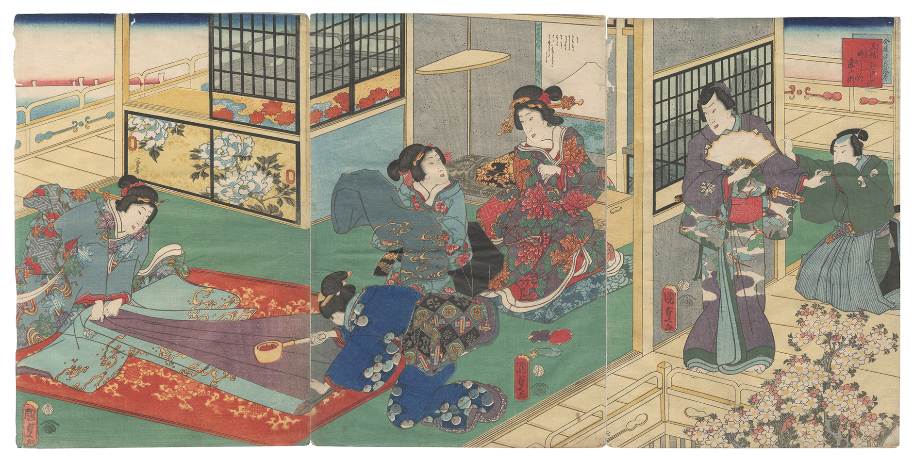 Kunisada II “Picture Scroll of the Modern Genji”