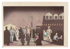 Kiyochika / Famous Sights of Tokyo / Gas Pavilion at National Industrial Exhibition 【Reproduction】 [東京名所図会　内国勧業博覧会瓦斯館【復刻版】]