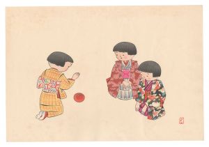 Kiyohara Hitoshi / Girls Playing with a Ball (tentative title)