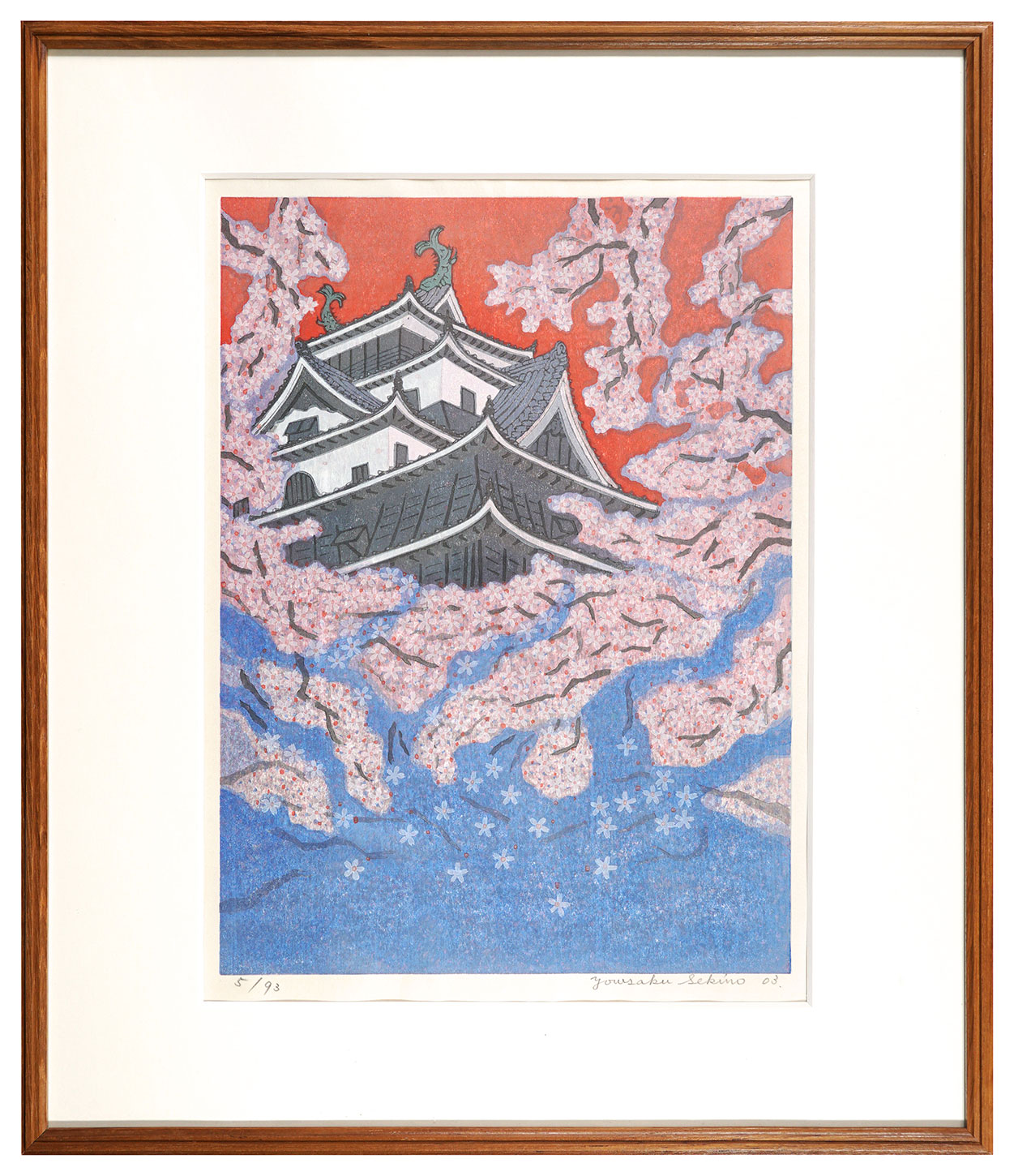 関野洋作「作品（桜と城）」