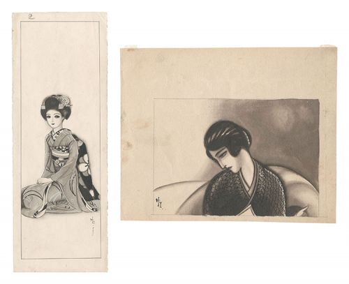 蕗谷虹児「自筆画稿」