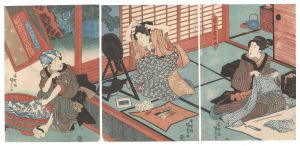 国貞初代「栄草当世娘」