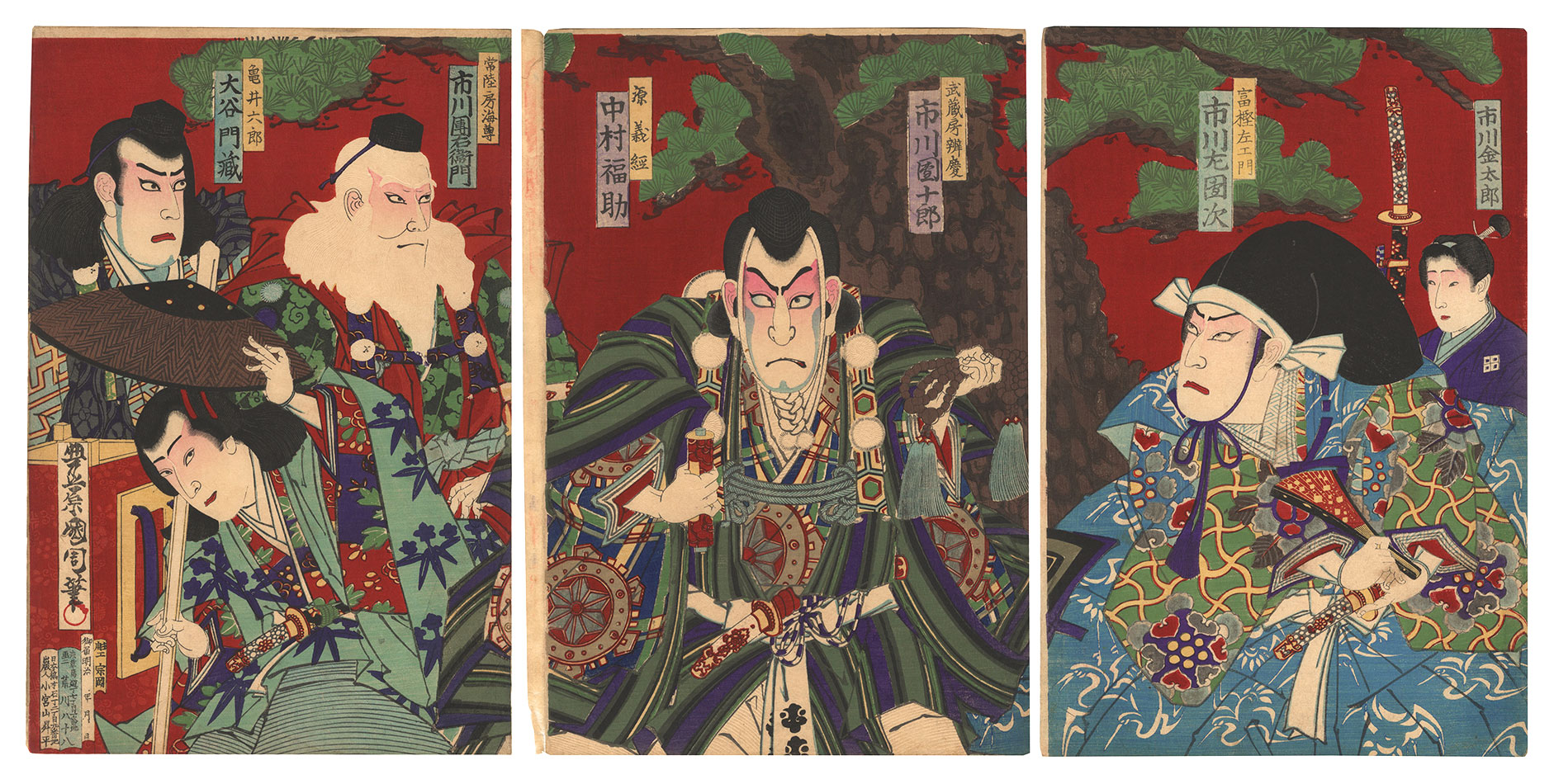 Kunichika “Kabuki Play: Kanjincho”
