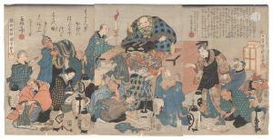 国芳「偽一休和尚説法之図」