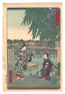 Hiroshige III / Pride of Tokyo: Eight Views of Famous Places / Ryogoku [東京自慢名勝八景　両ごくの晴嵐]