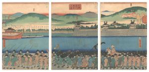 Yoshitora / View of the Yodo River in Yamashiro Province [山城淀川風景之図]