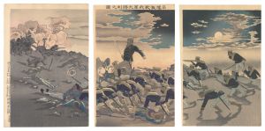 清親「平壌激戦我軍大勝利之図」