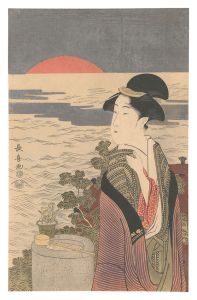 Choki / Sunrise on New Year's Morning【Reproduction】 [四季の美人　初日の出【復刻版】]