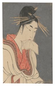 Utamaro / Comparing the Charms of Beauties / Hinazuru of the Keizetsu-ro【Reproduction】 [美人気量競　鶏舌楼雛鶴【復刻版】]