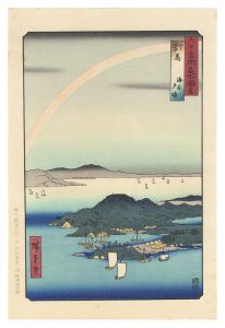 Famous Places in the Sixty-odd Provinces / Tsushima Province: A Fine Evening on the Coast 【Reproduction】