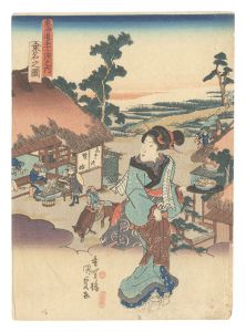 東海道五十三次之内　桑名之図