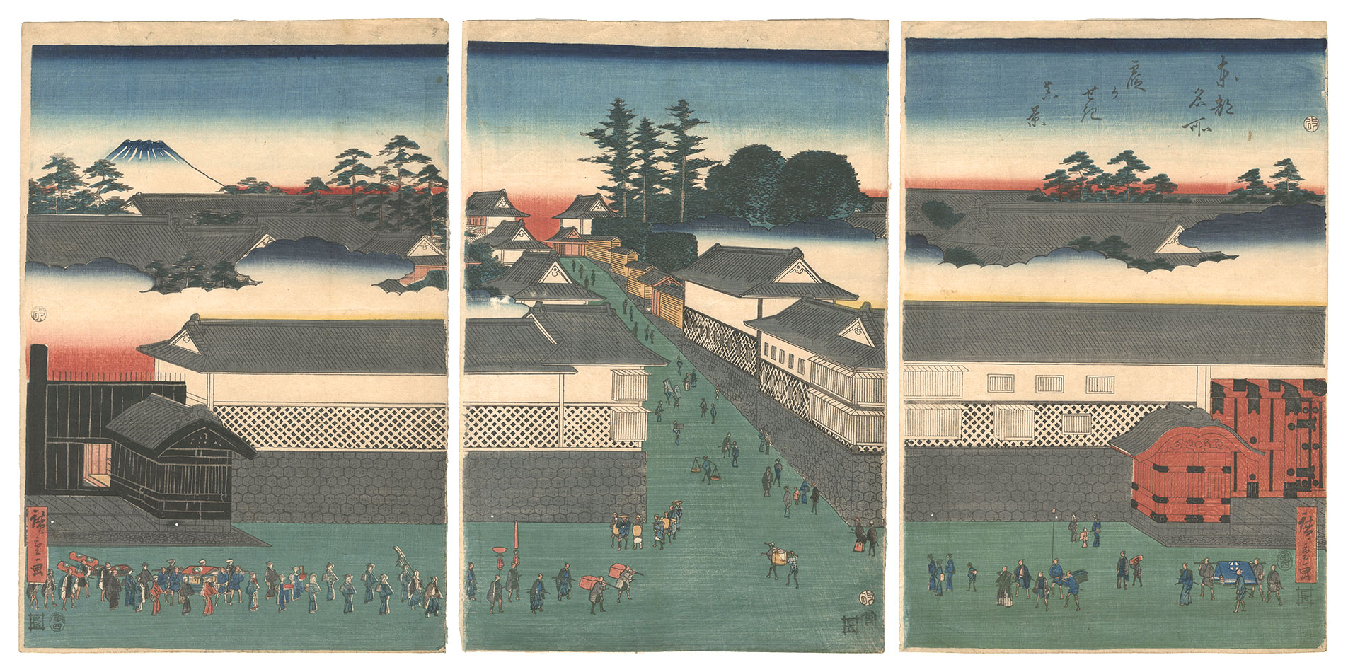 広重初代「東都名所 霞かせき真景」