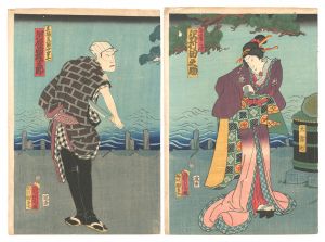 Kunichika / Kabuki Play: Tamakushige Akebono Soga [宝九字匣曙曽我]