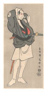 Sharaku / Actor Otani Oniji III as Kawashima Jibugoro【Reproduction】 [川島治部五郎 三代大谷鬼次【復刻版】]