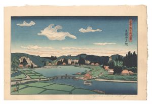 能登新七尾八景　赤浦潟の夕照
