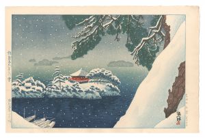 松島五大堂の雪