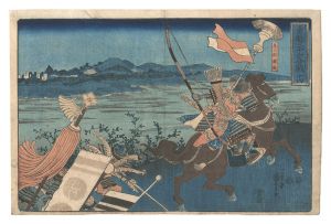 Kuniyoshi / Paragons of Bravery in Thirty-six Battles / No. 14: Izumi Saburo Chikahira [勇魁三十六合戦　十四 泉三郎親衡]