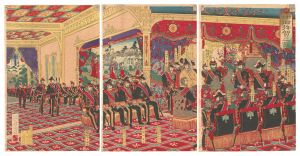 Kuniyasu / Celebration Banquet at the New Year [新年御拝賀之図]