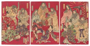 Chikanobu / Mirror of Our Country’s Revered Deities and Esteemed Emperors [本朝拝神貴皇鏡]