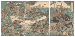 石橋山高綱後殿高名図