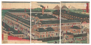 Kuniteru II / Tomioka Silk Factory in Kozuke Province [上州富岡製糸場]