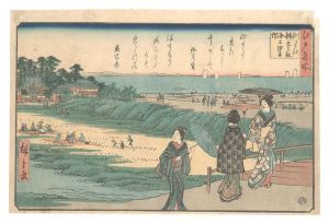江戸名所　洲さき弁天之社海上汐干狩