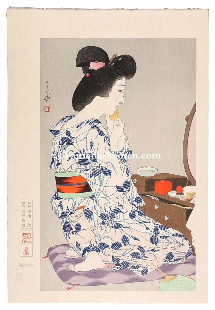 Torii Kotondo “Summer Robe with Iris Pattern【Reproduction】”