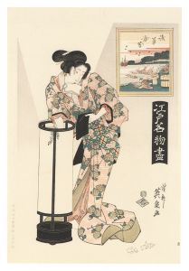 Eisen / Famous Product of Edo / Asakusa Nori seaweed【Reproduction】 [江戸名物尽　浅草海苔【復刻版】]