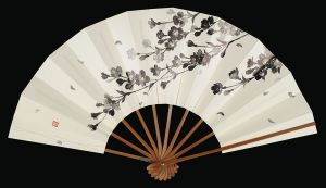 自筆扇子　桜