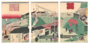 東京八ツ山下蒸気車往返鉄道之全図